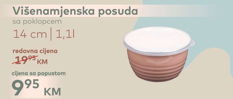 Višenamjenska posuda sa poklopcem