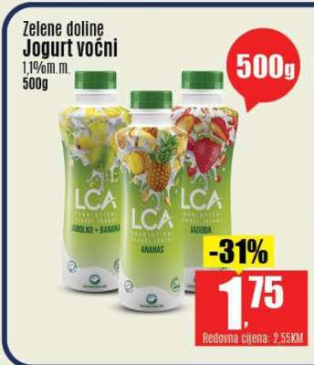 Zelene doline Jogurt voćni