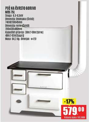 PEĆ NA ČVRSTO GORIVO MBS 7SL