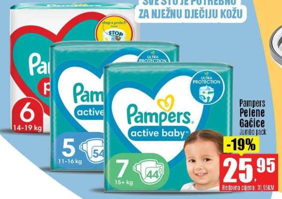 Pampers Pelene Gaćice Jumbo pack