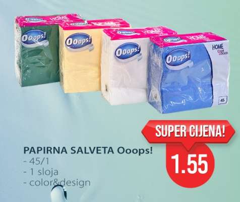 PAPIRNA SALVETA Ooops!
