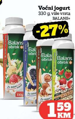 Voćni jogurt BALANS+