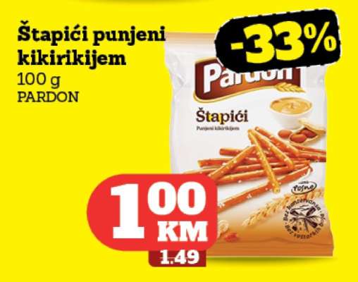 Štapići punjeni kikirikijem