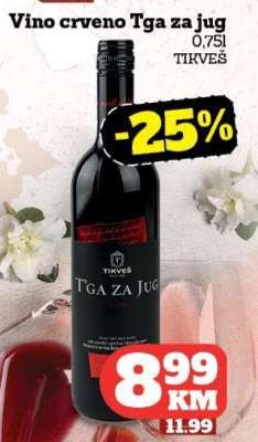 Vino crveno Tga za jug