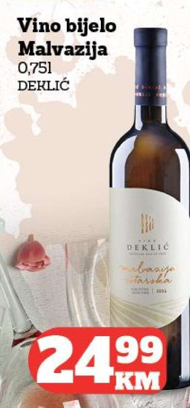 Vino bijelo Malvazija