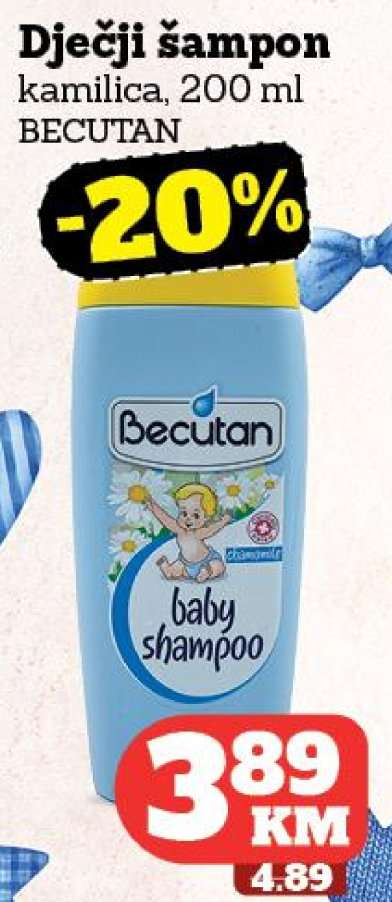Dječji šampon kamilica, 200 ml BECUTAN