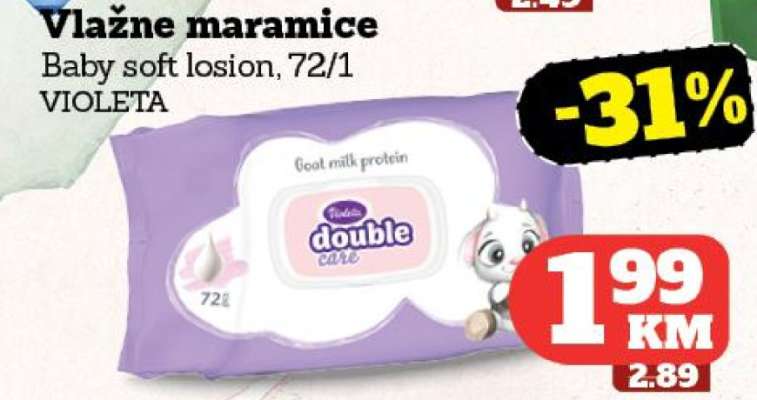 Vlažne maramice Violeta