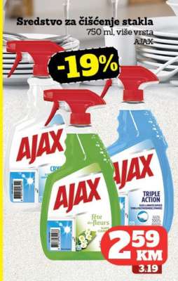 Sredstvo za čišćenje stakla AJAX