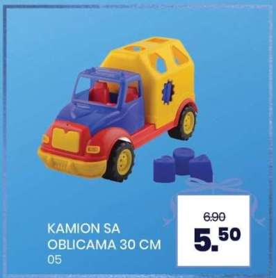 KAMION SA OBLICAMA 30 CM