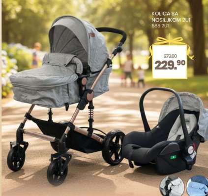 KOLICA SA NOSILJKOM 2U1