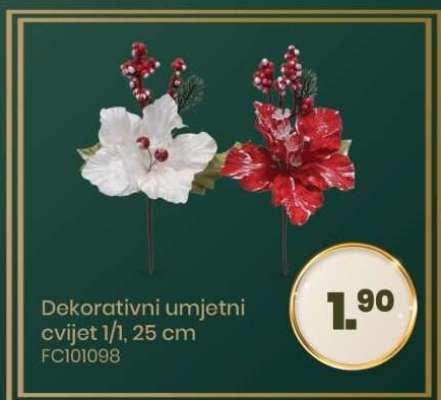 Dekorativni umjetni cvijet 1/1, 25 cm