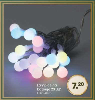 Lampice na baterije 20 LED