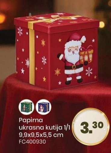 Papirna ukrasna kutija 1/1