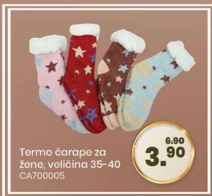 Termo čarape za žene, veličina 35-40
