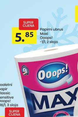 Papirni ubrus Maxi Ooops!