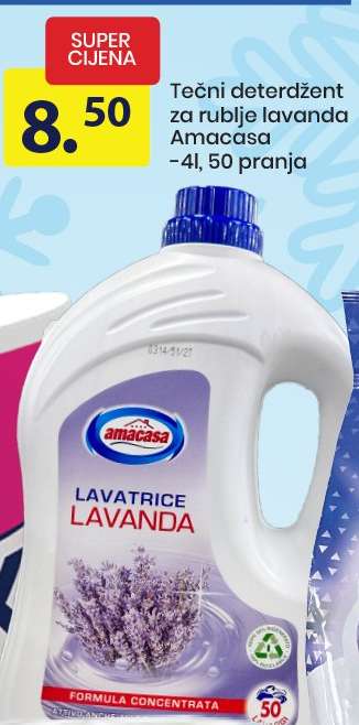 Tečni deterdžent za rublje lavanda Amacasa