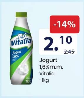 Jogurt 1,6% m.m. Vitalia