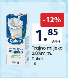 Trajno mlijeko 2,8%m.m.