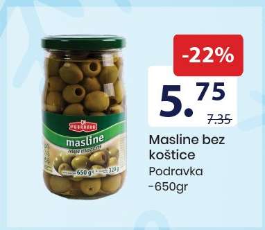 Masline bez koštice