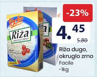 Riža dugo, okruglo zrno