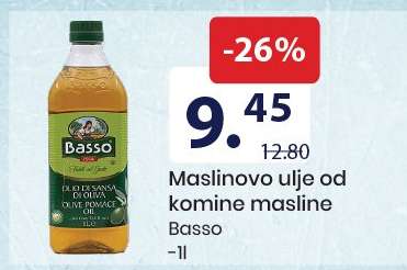 Maslinovo ulje od komine masline