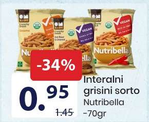 Integralni grisini sorto Nutribela