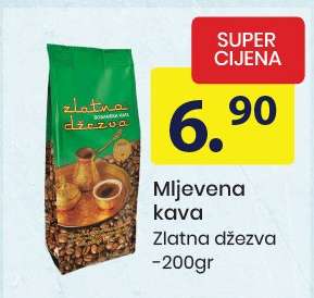 MLJEVENA KAVA Zlatna Džezva