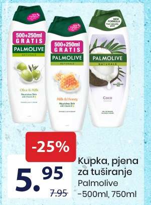 Kupka, pjena za tuširanje Palmolive