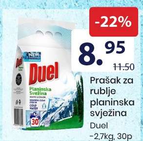 Prašak za rublje planinska svježina