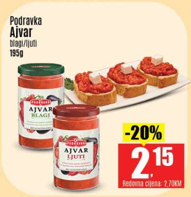 Podravka Ajvar blagi/ljuti