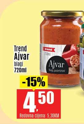 Trend Ajvar blagi 720ml