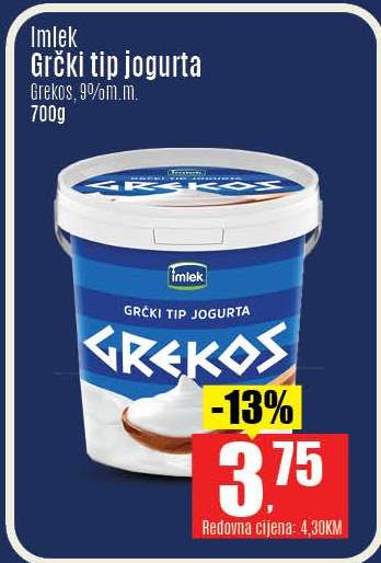 Imlek Grčki tip jogurta