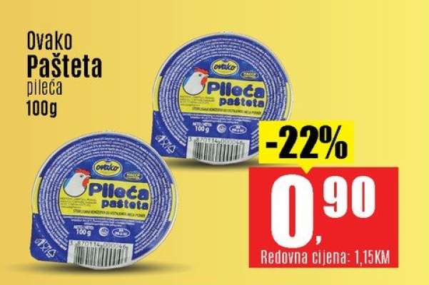 Ovako Pašteta pileća 100g