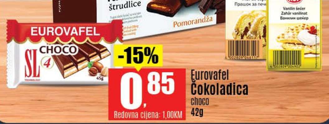 Eurovafel Čokoladica