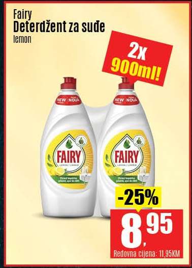 Fairy Deterdžent za sude Lemon