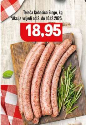 Teleća kobasica Bingo, kg