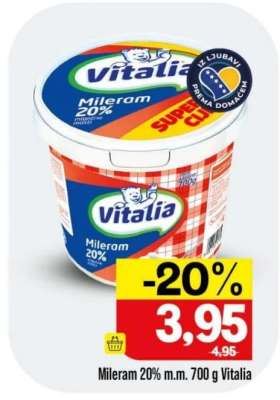 Mileram 20% m.m. 700 g Vitalia
