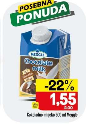 Čokoladno mlijeko 500 ml, Meggle