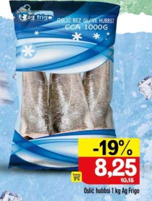 Oslić hubbsi 1 kg Ag Frigo