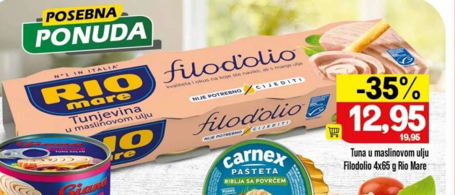 Tuna u maslinovom ulju Filodolio 4x65 g Rio Mare
