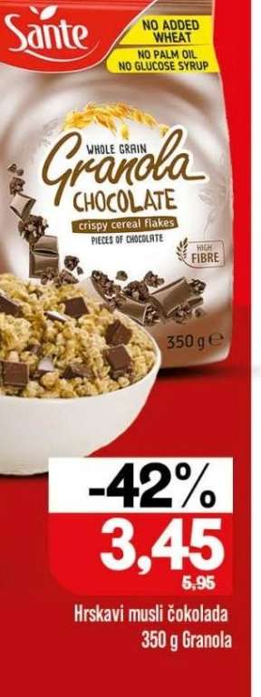 Hrskavi musli čokolada