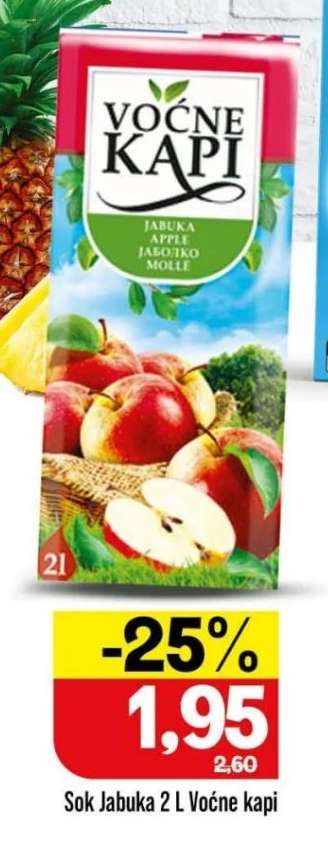 Sok Jabuka 2 L Voćne kapi