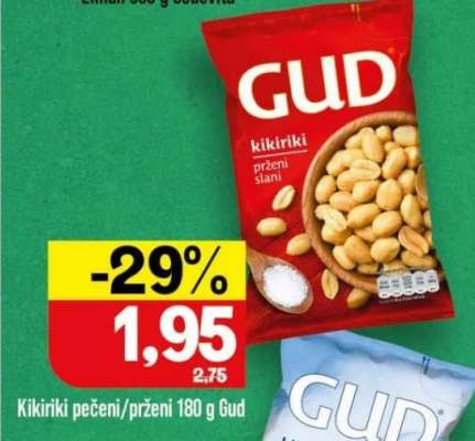 Kikiriki pečeni/prženi 180 g Gud