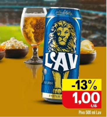 Pivo 500 ml, Lav