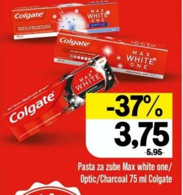 Pasta za zube Max white one /optic/charcoal 75 ml, Colgate