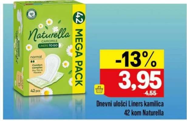 Dnevni ulošci Liners kamilica