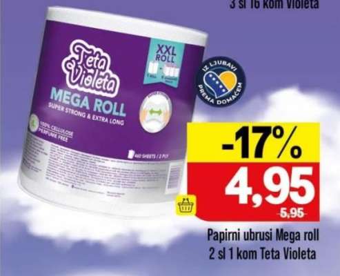 Papirni ubrusi Mega roll