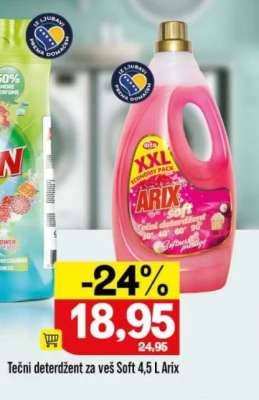 Tečni deterdžent za veš Soft 4,5 L Arix