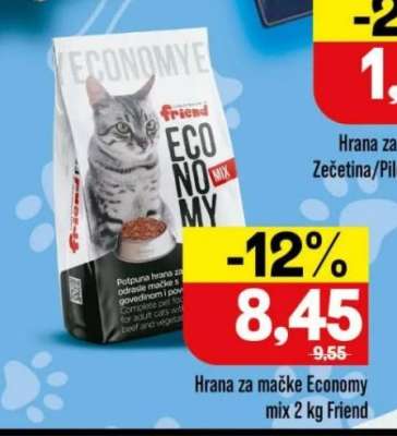 Hrana za mačke Economy mix 2 kg Friend