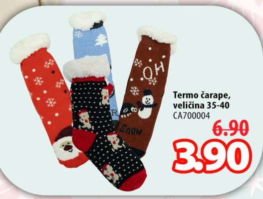 Termo čarape, veličina 35-40